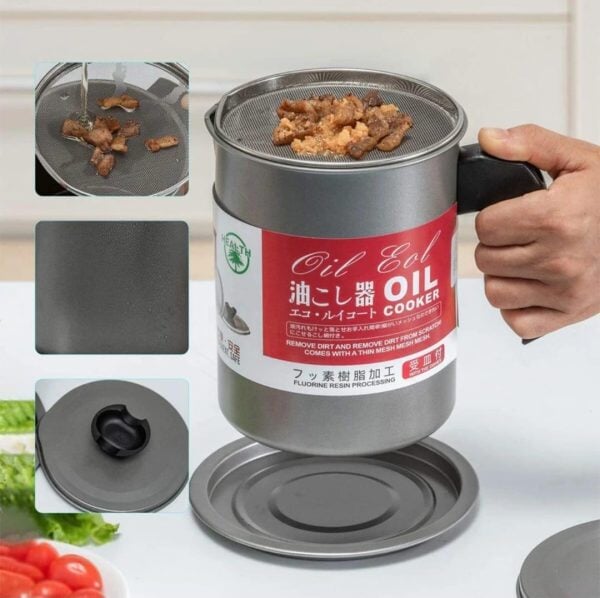 Multifunctional Oil Filter Pot KitchenQuick
